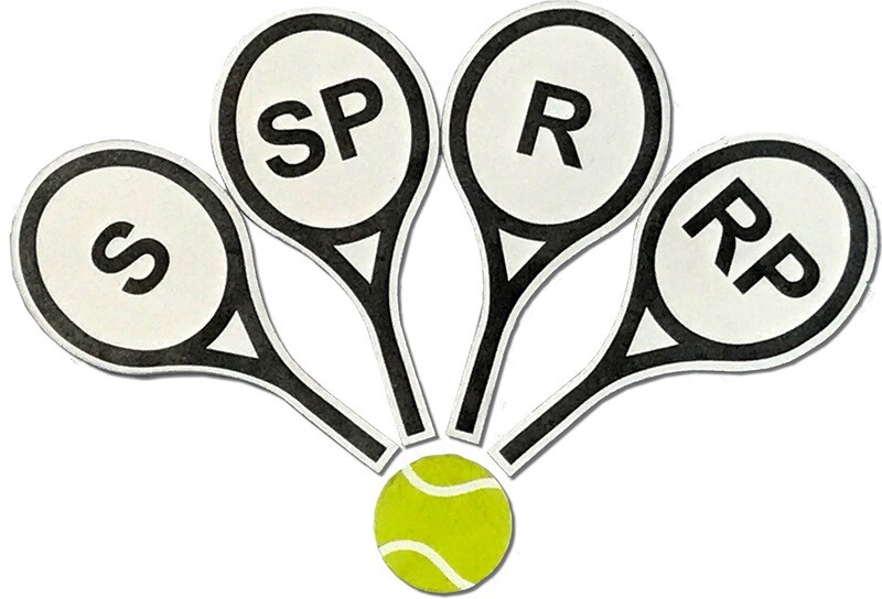 Coach's Tennis Whiteboard Kit - Preprinted Tennis Court with Magnets