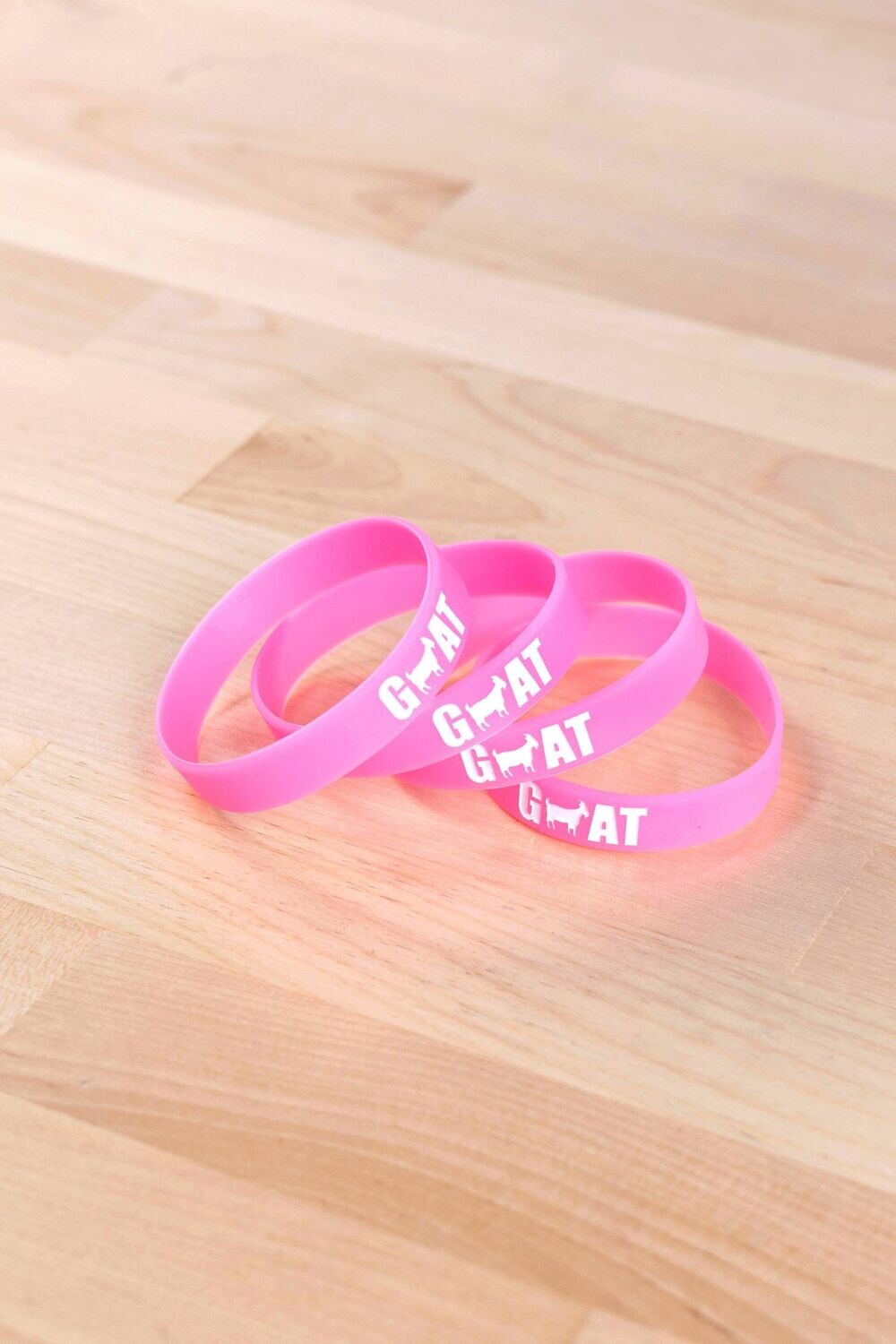 GOAT Pink Rubber Bands Breast Cancer Awareness