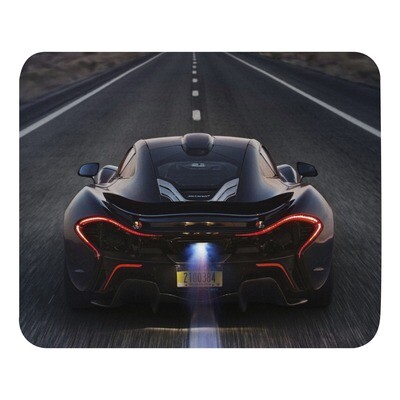 Mclaren P1 with flames Mouse pad 8,7x7,1po