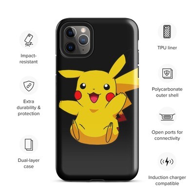 Pikachu Pokemon Tough Case for iPhone 11,12,13,14,15 and more ! 