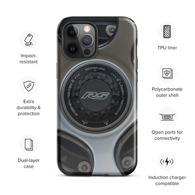 Porsche 911 GT3 RS Wheel Cap Tough Phone Case for iPhone 