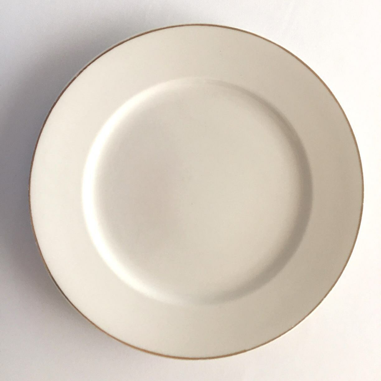 Dinner Plate - Gold Rim (with cutlery)
