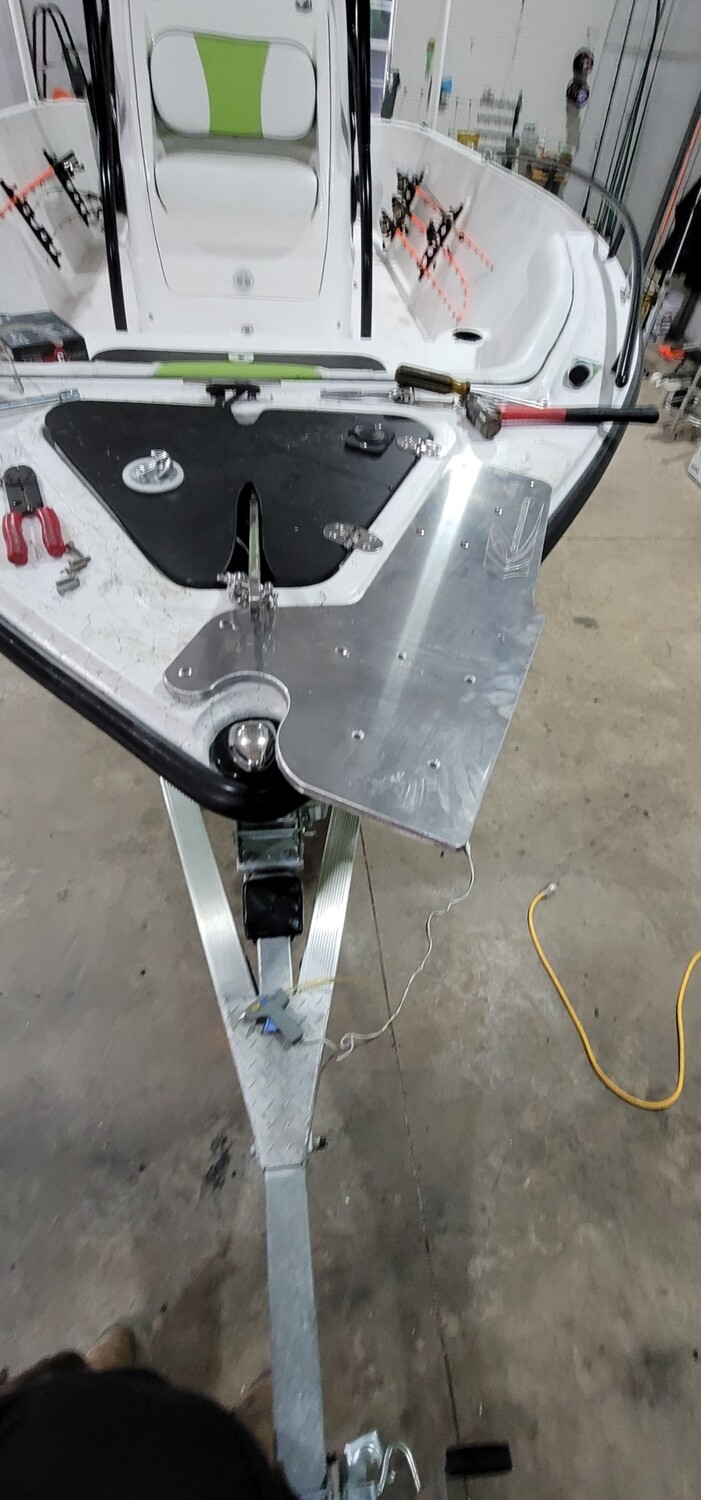 cr22 Powerboats motor mount plate.