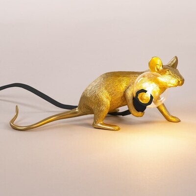Mouse Lamp-Lying Down Lampada Topolino Steso _15072gld