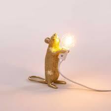 Mouse Lamp-Standing Lampada Topolino in piediI _15070gld
