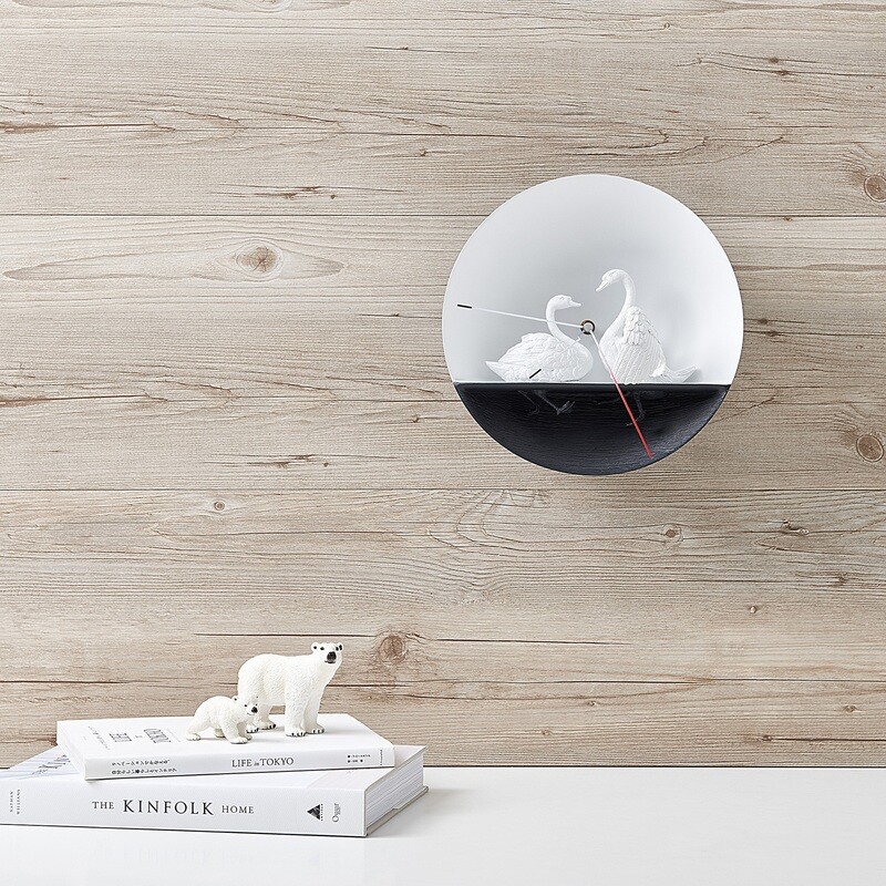 Swan X Clock 02 Orologio da parete