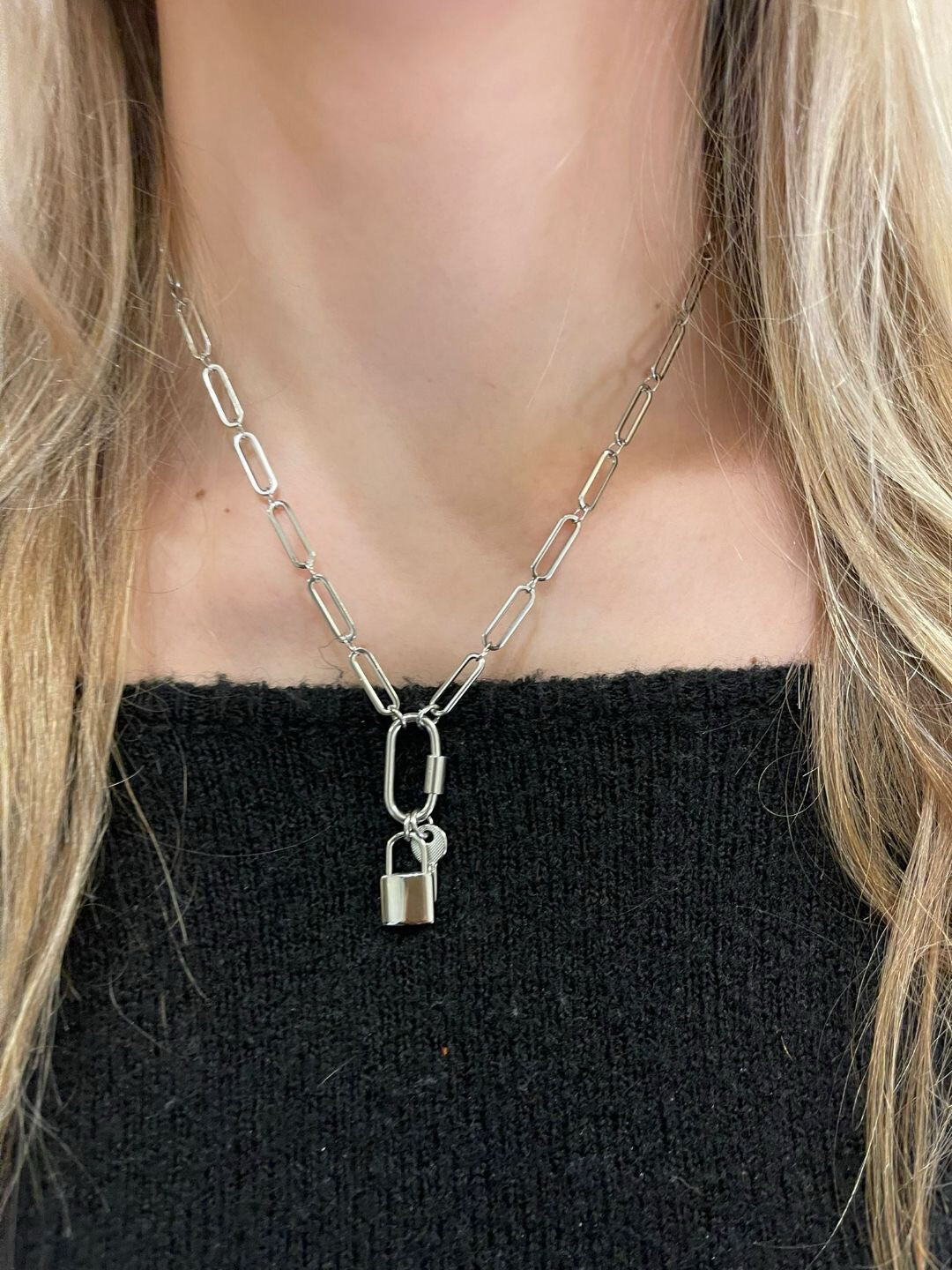 Slotje Zilver Ketting