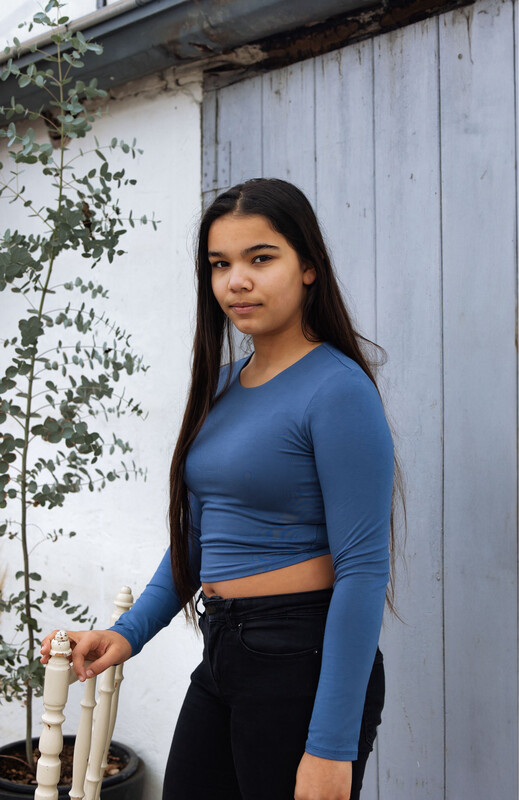 Leela Top Dark Denim