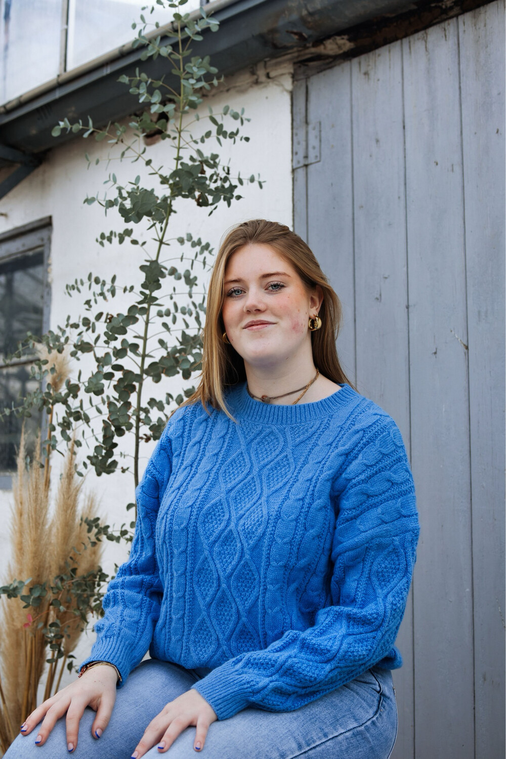 Mira Sweater Blauw One Size