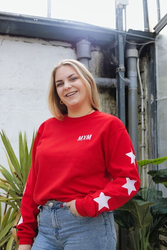 De Rode Noor Sweater Met Wit