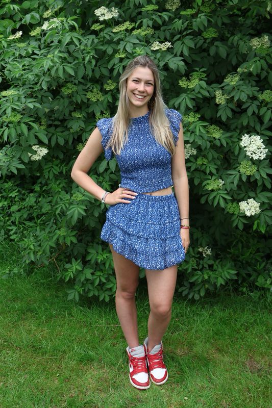 Selena skort blue