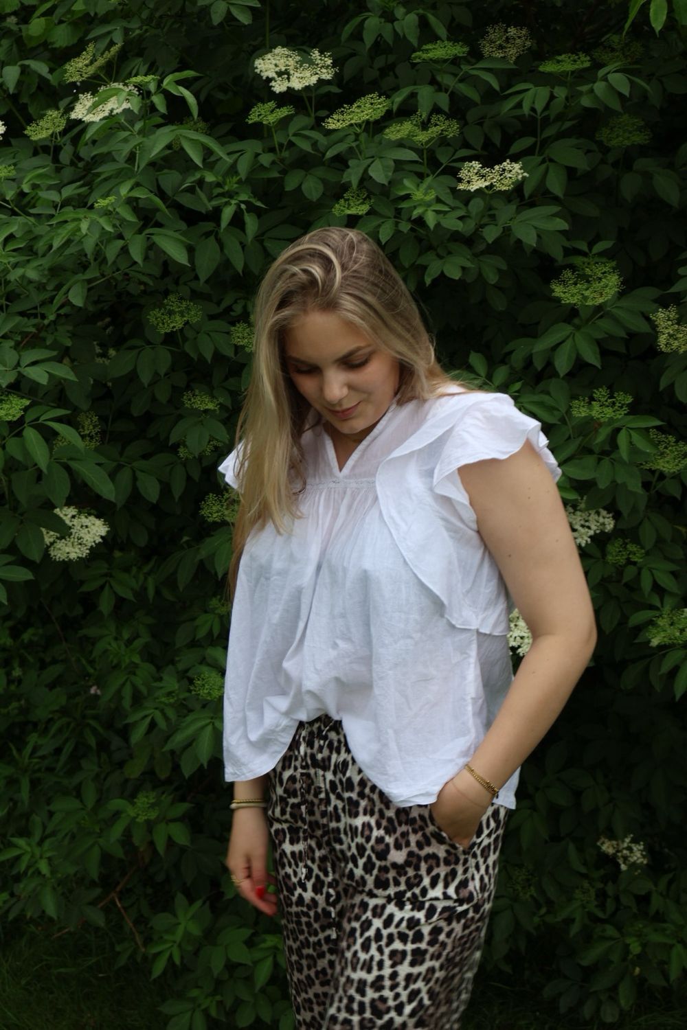 Mabel top white