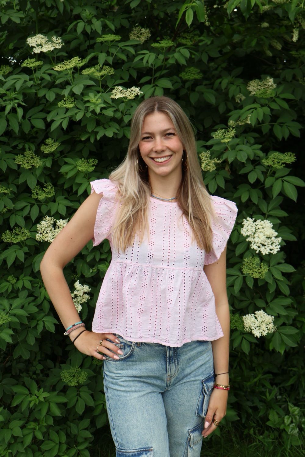 Brielle top pink