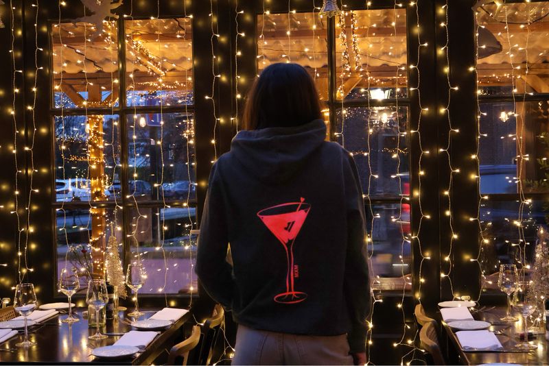 PINK MARTINI HOODIE navy