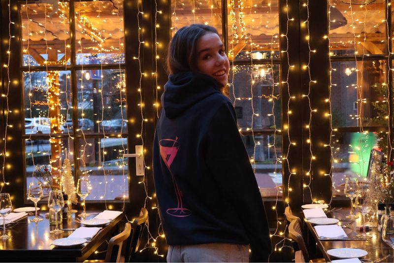 PINK MARTINI HOODIE zwart