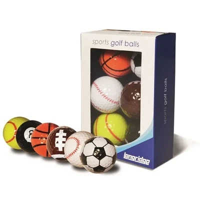 Longridge Sports Balls, 6 Stück Golfbälle im Set