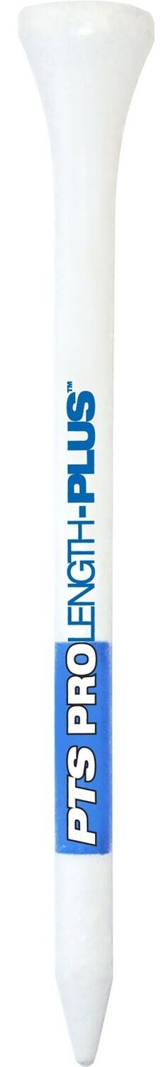 PTS Wood Golf Tee 3-1/4, weiß-blau, Beutel mit 15