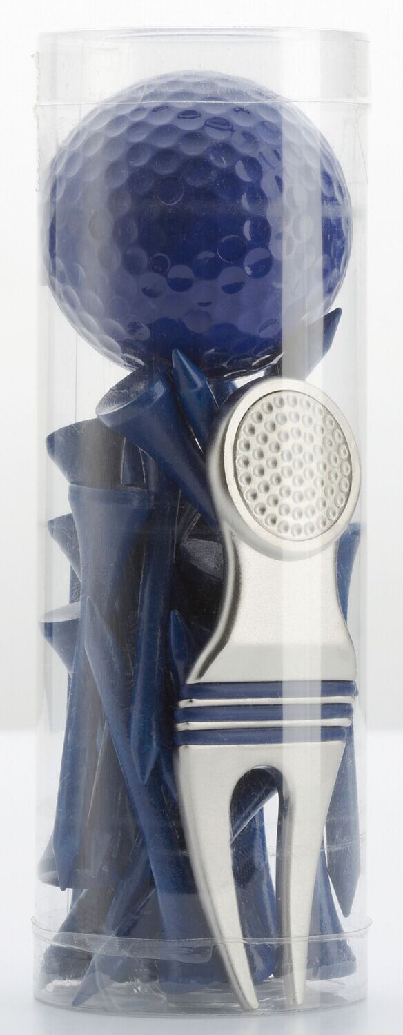 Geschenk-Set mit Pitchgabel, Ball und Tees