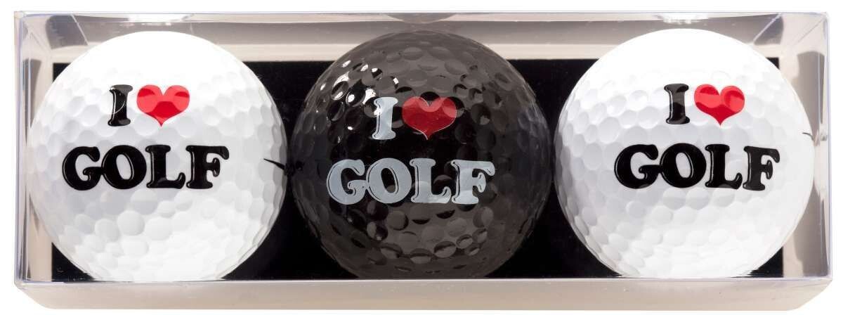 I Love Golf - 3 Golfbälle