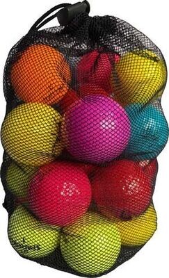 Spalding Golfbälle, Rainbow, 24 Stück Golf Spielbälle im Netz