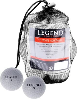 Legend Golfbälle Spielbälle, 12 Stück im Netz