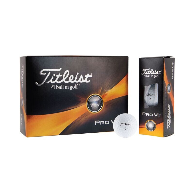 Titleist Pro V1 Golfball mit ihrem Logo Druck
