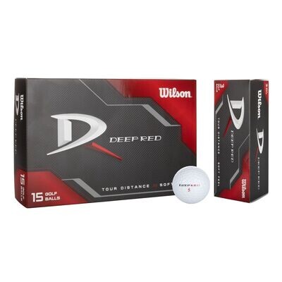 Wilson Deep Red Golfball mit ihrem Logo Druck