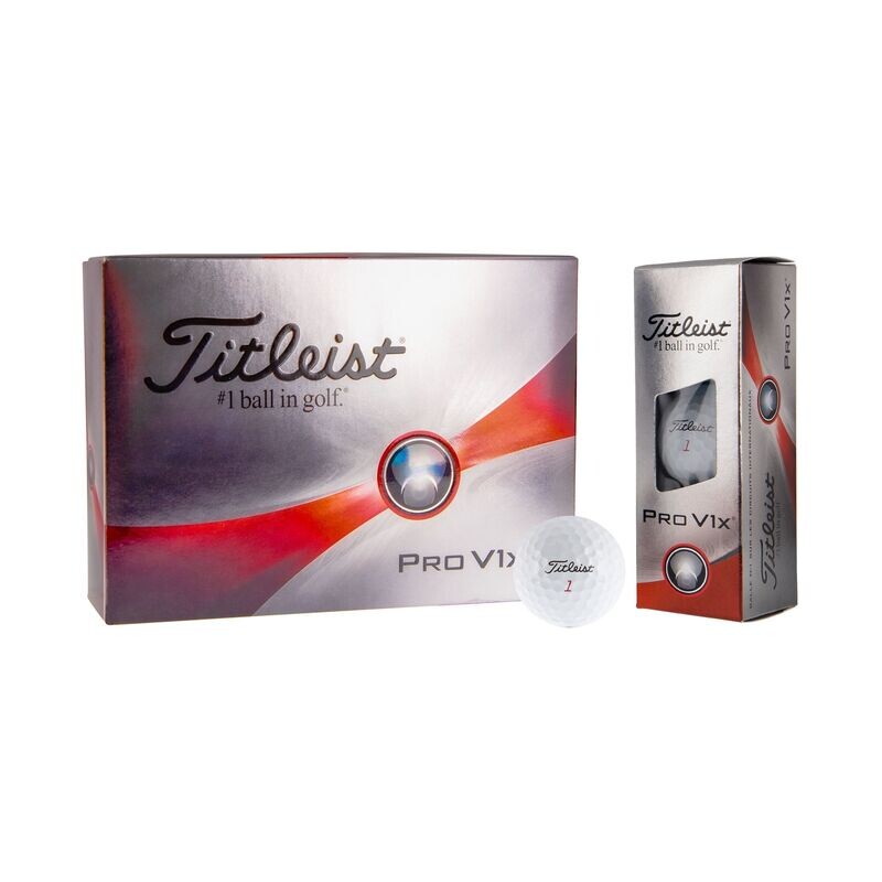 Titleist Pro V1X Golfball mit ihrem Logo Druck