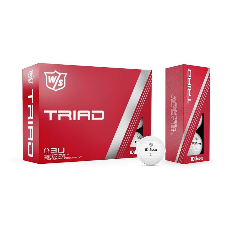 Wilson Triad Golfball mit ihrem Logo Druck