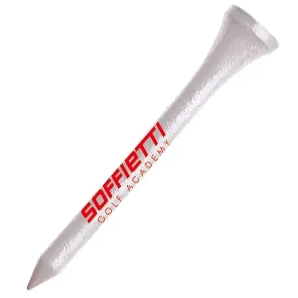 Golf Holztees Tees 53mm weiß- mit Ihrem Logo, Pack mit 1.000 Golf Holztees Tees 53mm weiß- mit Ihrem Logo, Pack mit 1.000