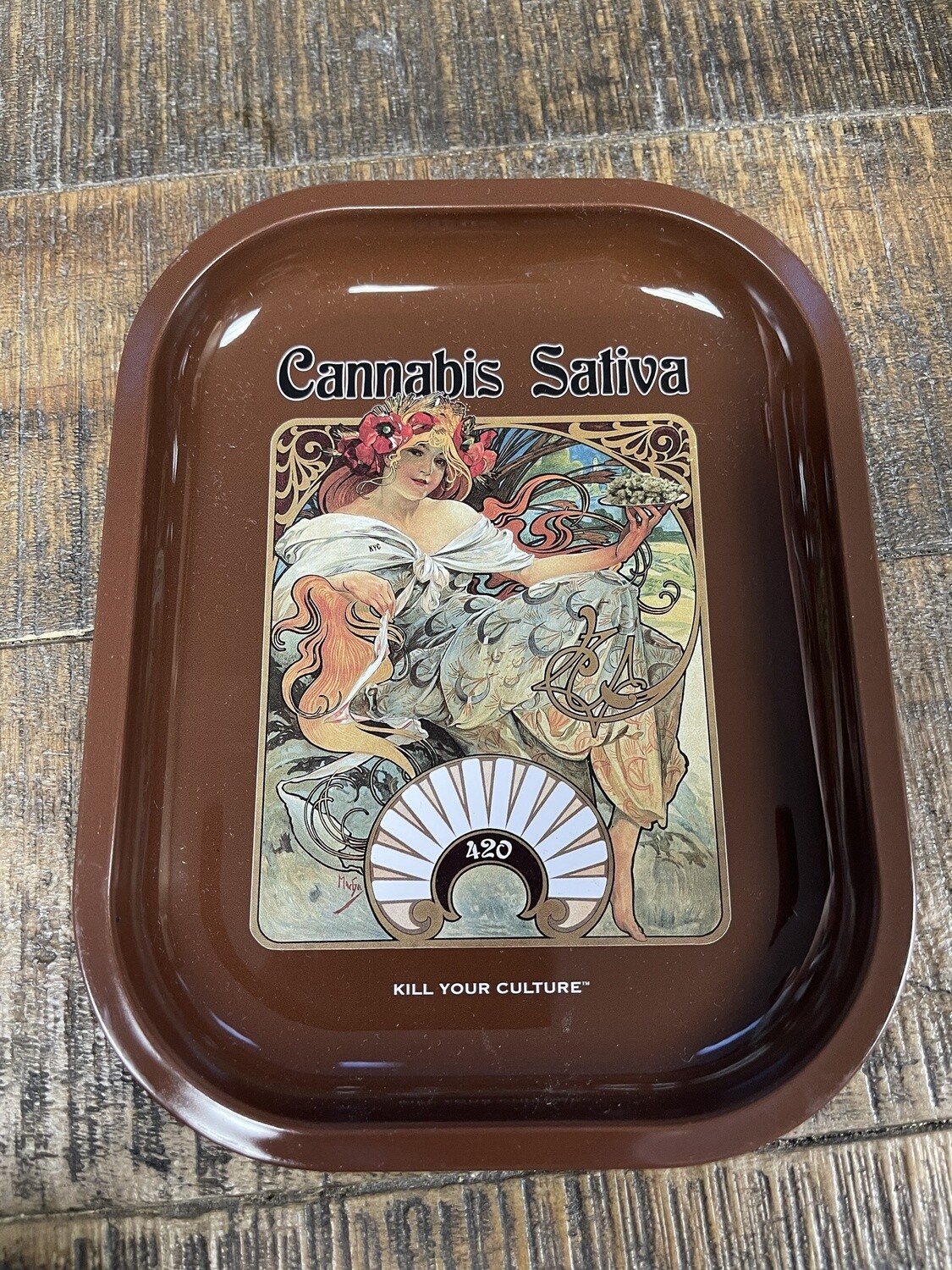 Sativa Cannabis Rolling Tray (Small)