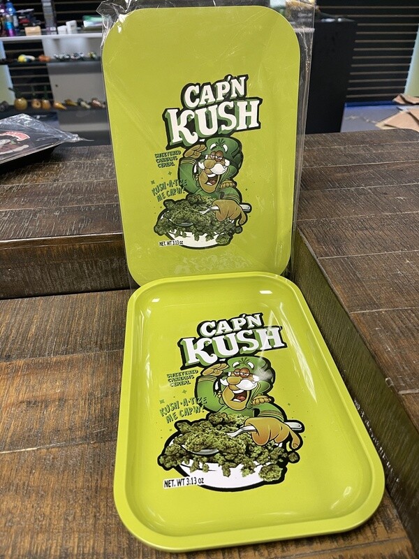 Captain Kush Rolling Tray w/lid (Large)