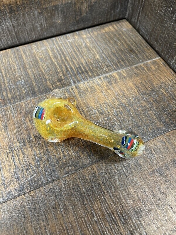 Yellow-ish Glass Hand Pipe