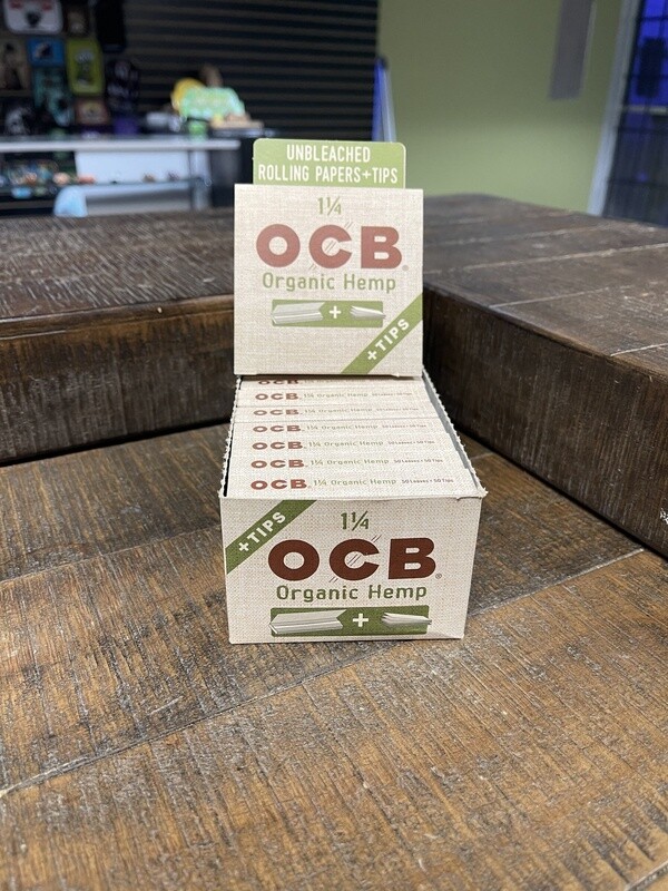 OCB Organic Hemp Rolling Papers W/Tips (1/14)