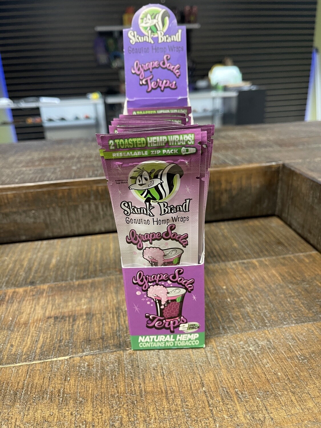 Skunk Brand Hemp Wraps (2ct), flavor: Grape Soda