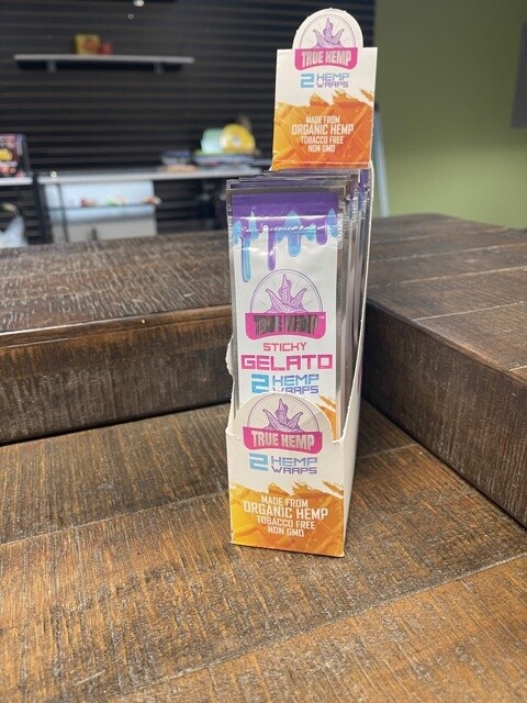 True Hemp Wraps (2ct), flavor: Sticky Gelato