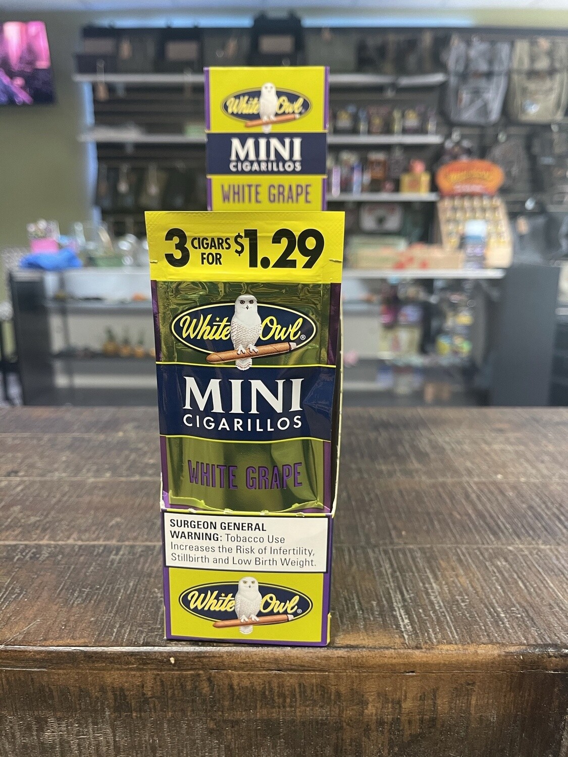 White Owl Mini Cigarillos (3ct), flavor: White Grape