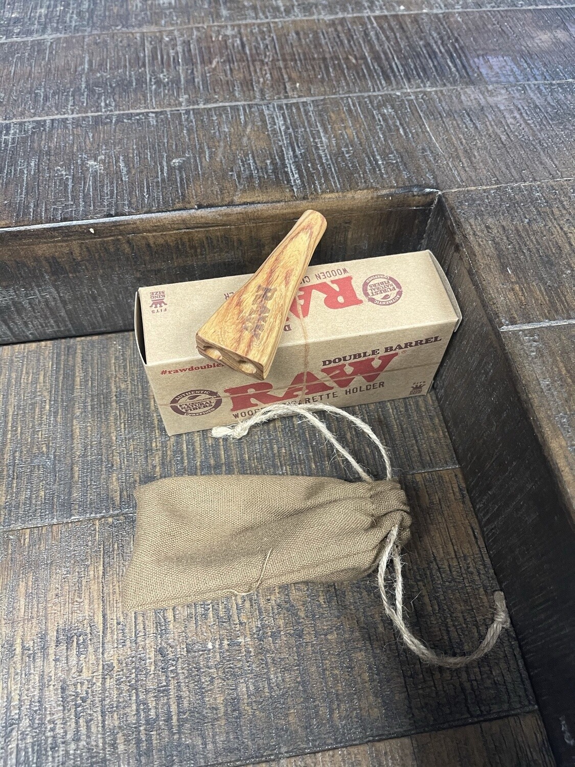 RAW Double Barrel Wooden Holder