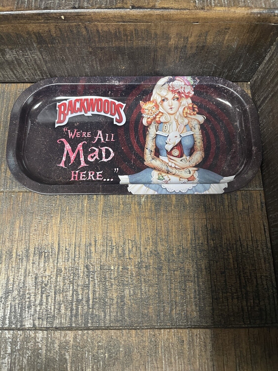Backwoods Alice Rolling Tray W/Lid (Small)