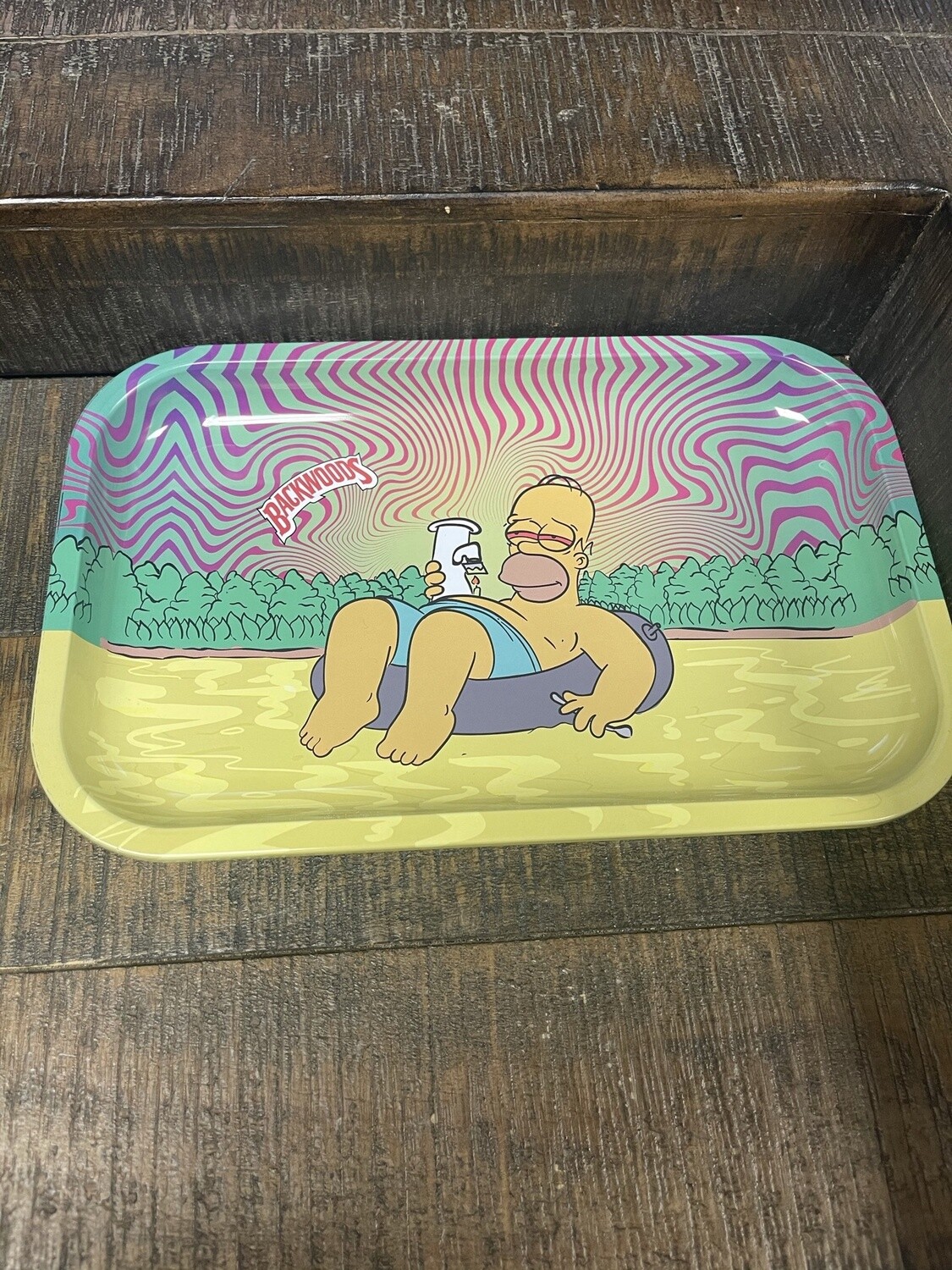 Homer Chillin&#39; Rolling Tray W/Lid (Large)