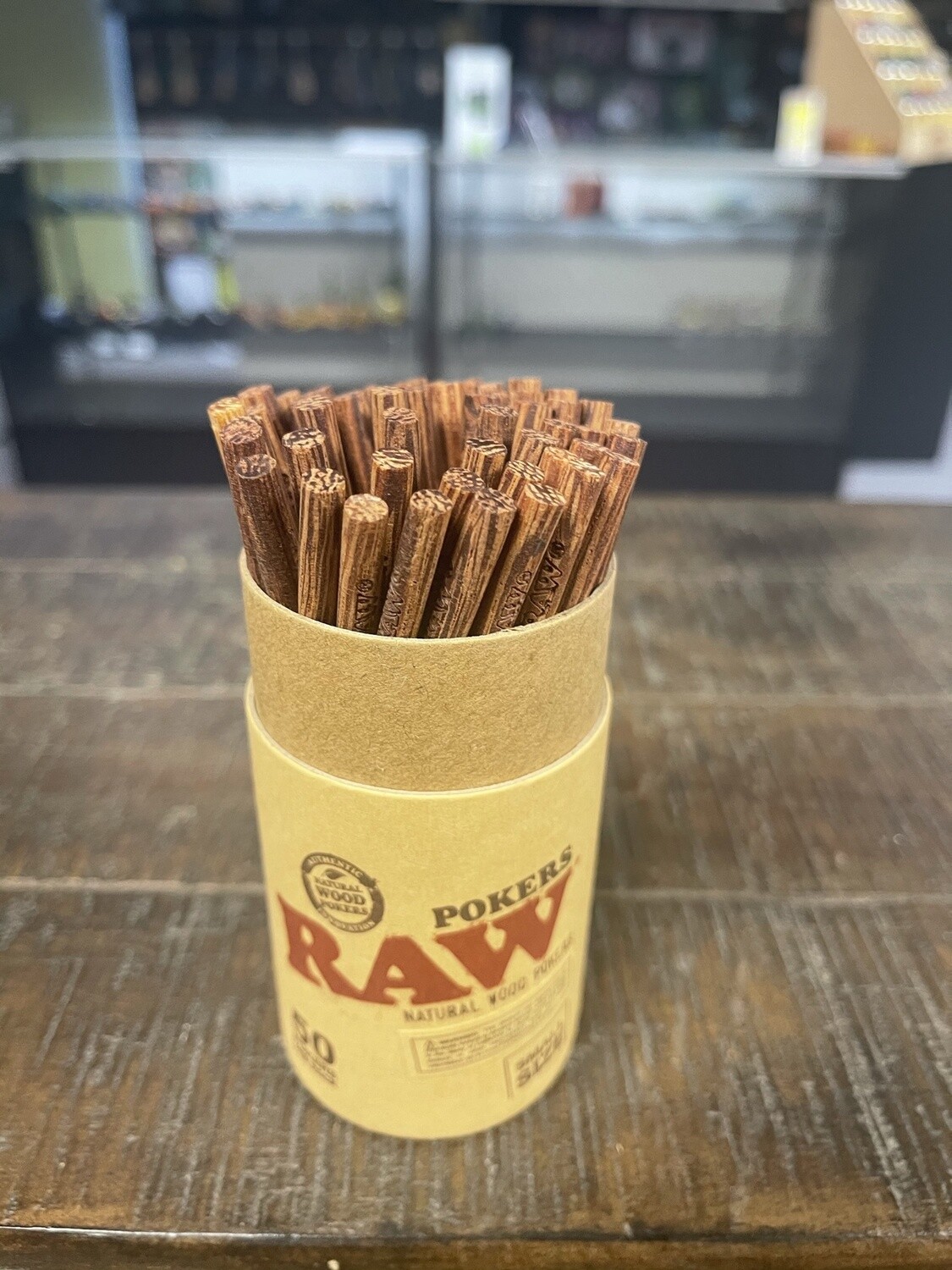 RAW Natural Wood Poker Small