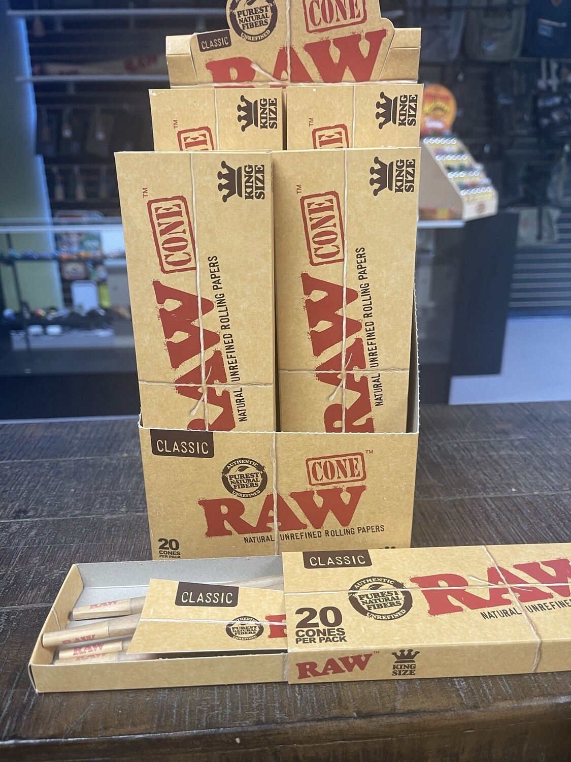 RAW Authentic Classic King Size Cones