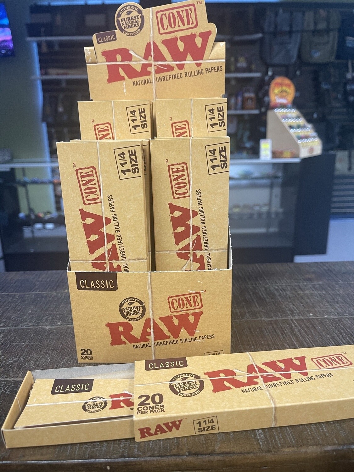 RAW Authentic Classic Cones 1-1/4
