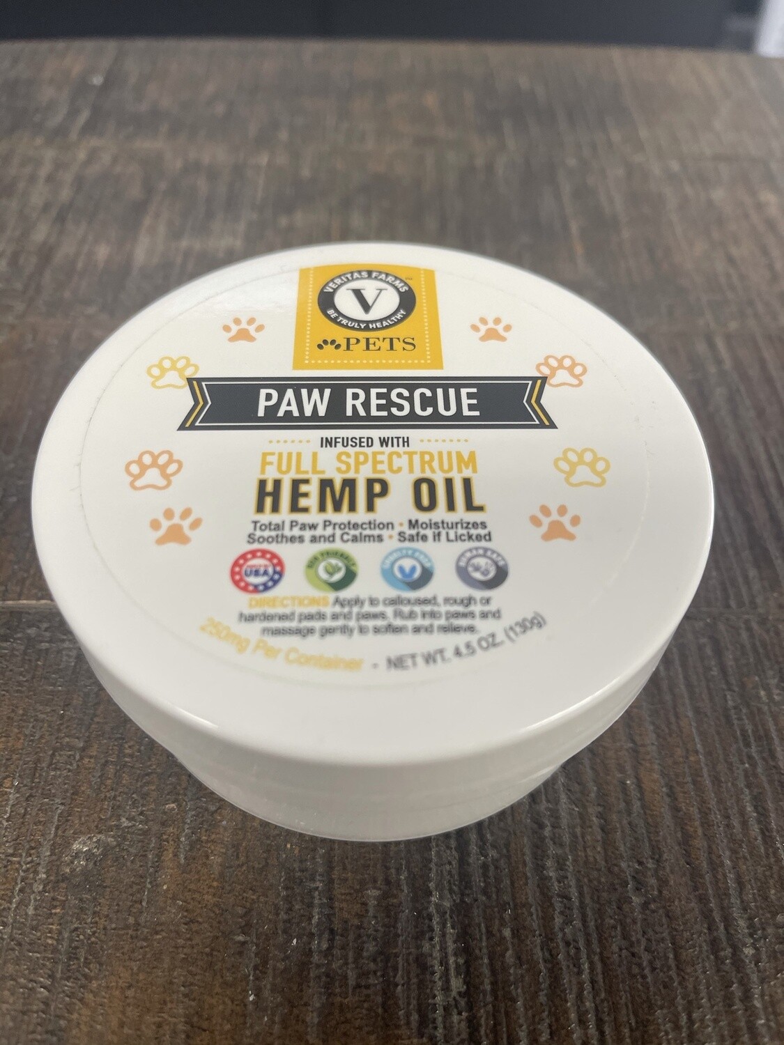 Veritas Farm- Paw Rescue Salve 4.5oz (250mg)