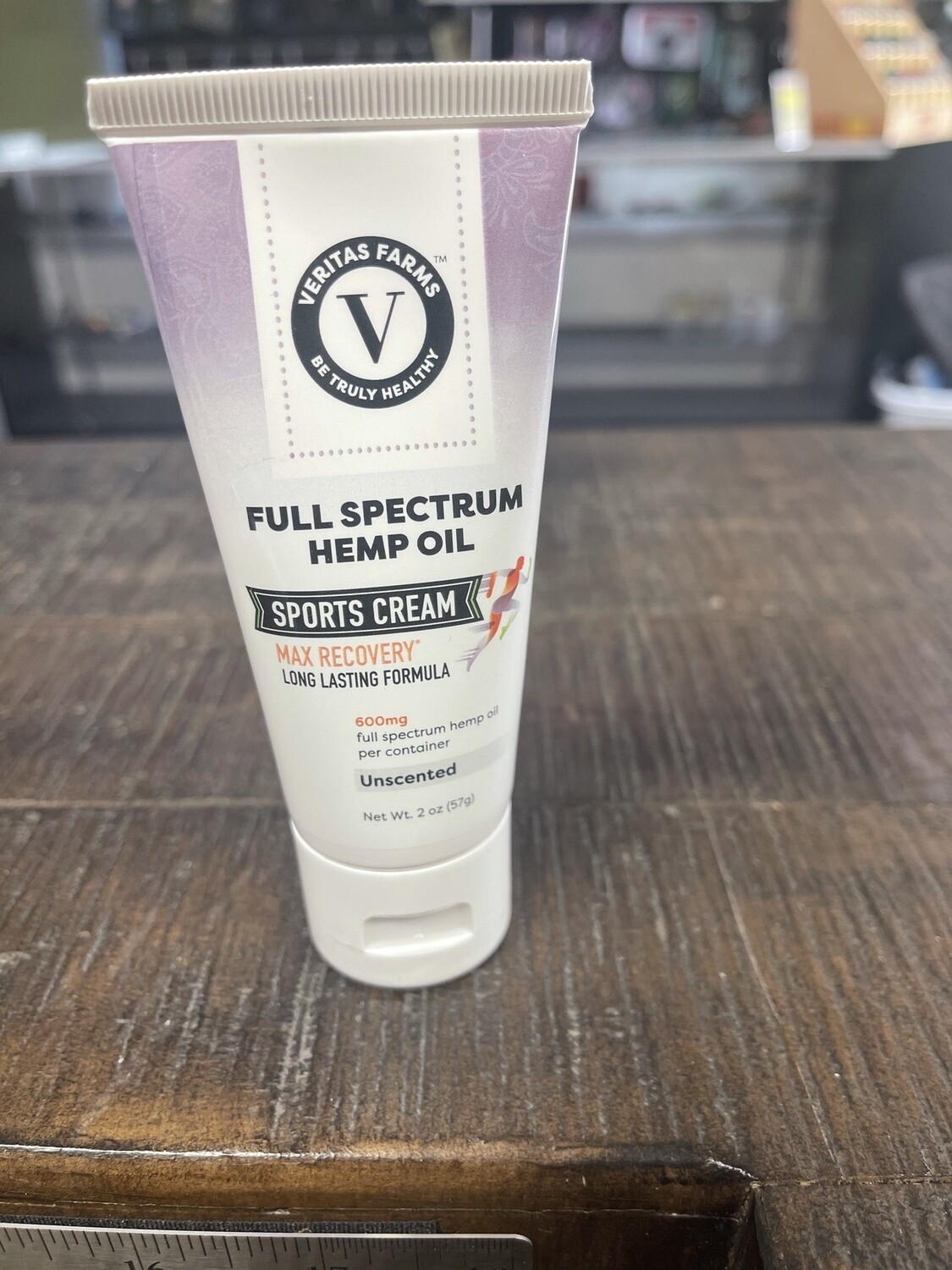 Veritas Farms- Unscented Sports Cream 2oz (600mg)