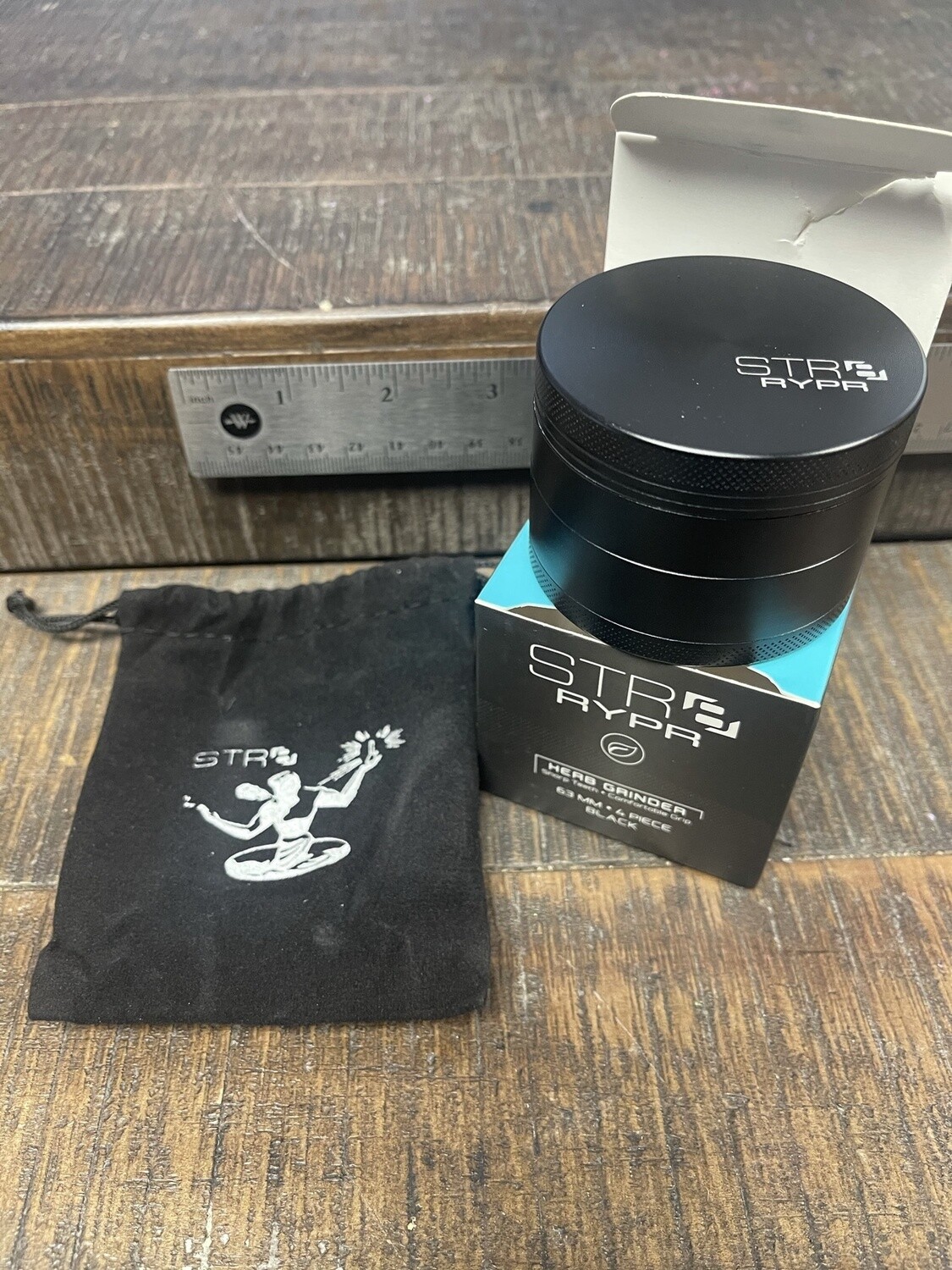 STR8 RYPR Aluminum Grinder, Colour: Black
