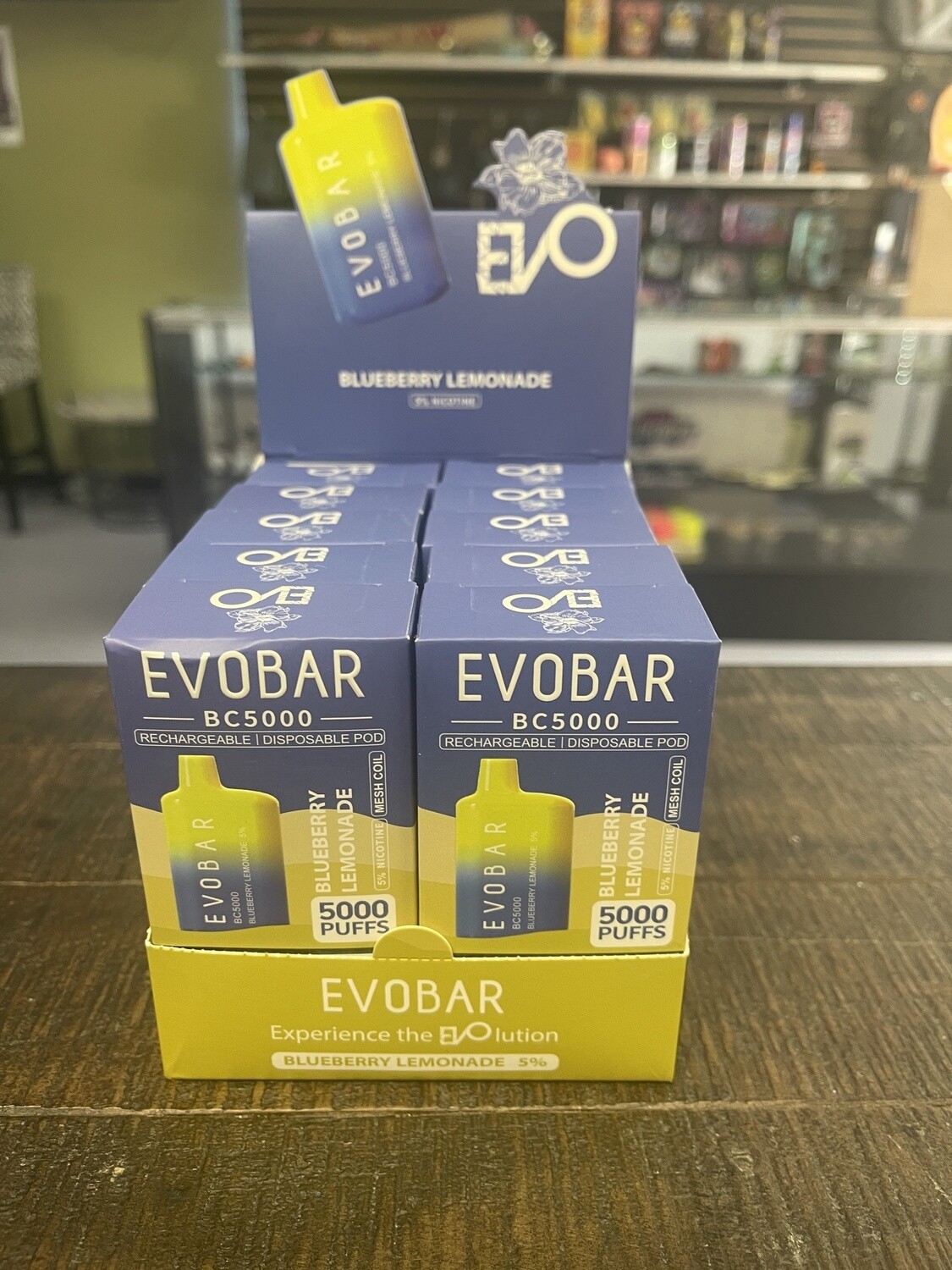 Evo Bar (5000 puffs), flavor: Blueberry lemonade