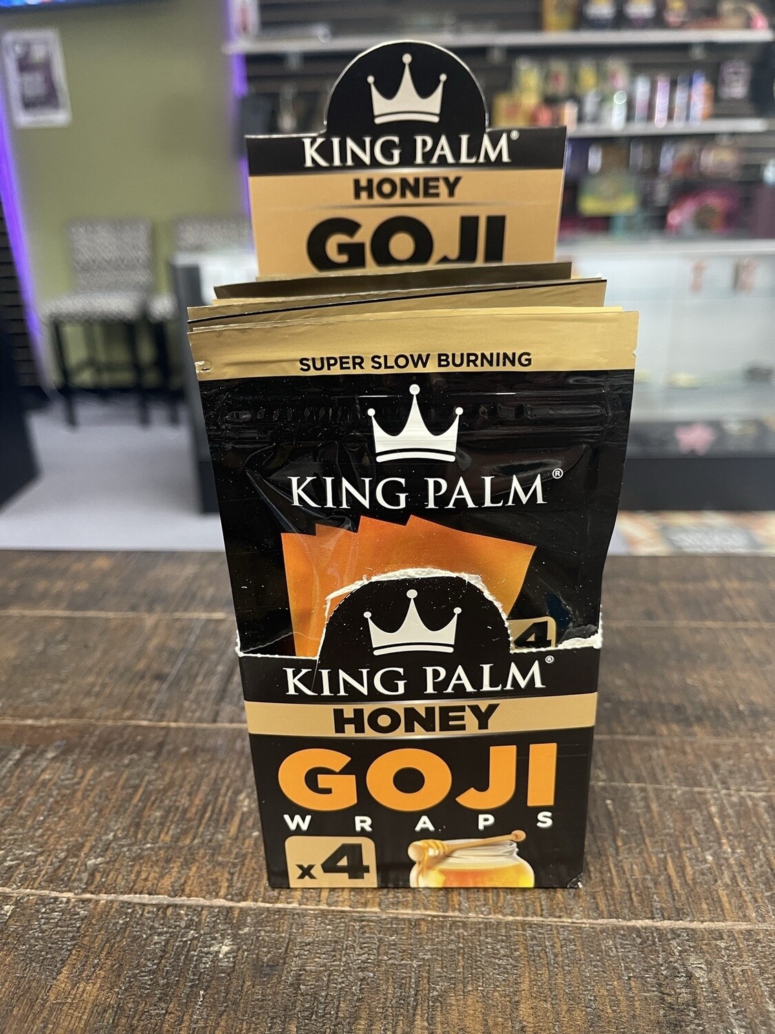 King Palm Goji Wraps W/Tips (4ct), flavor: Honey
