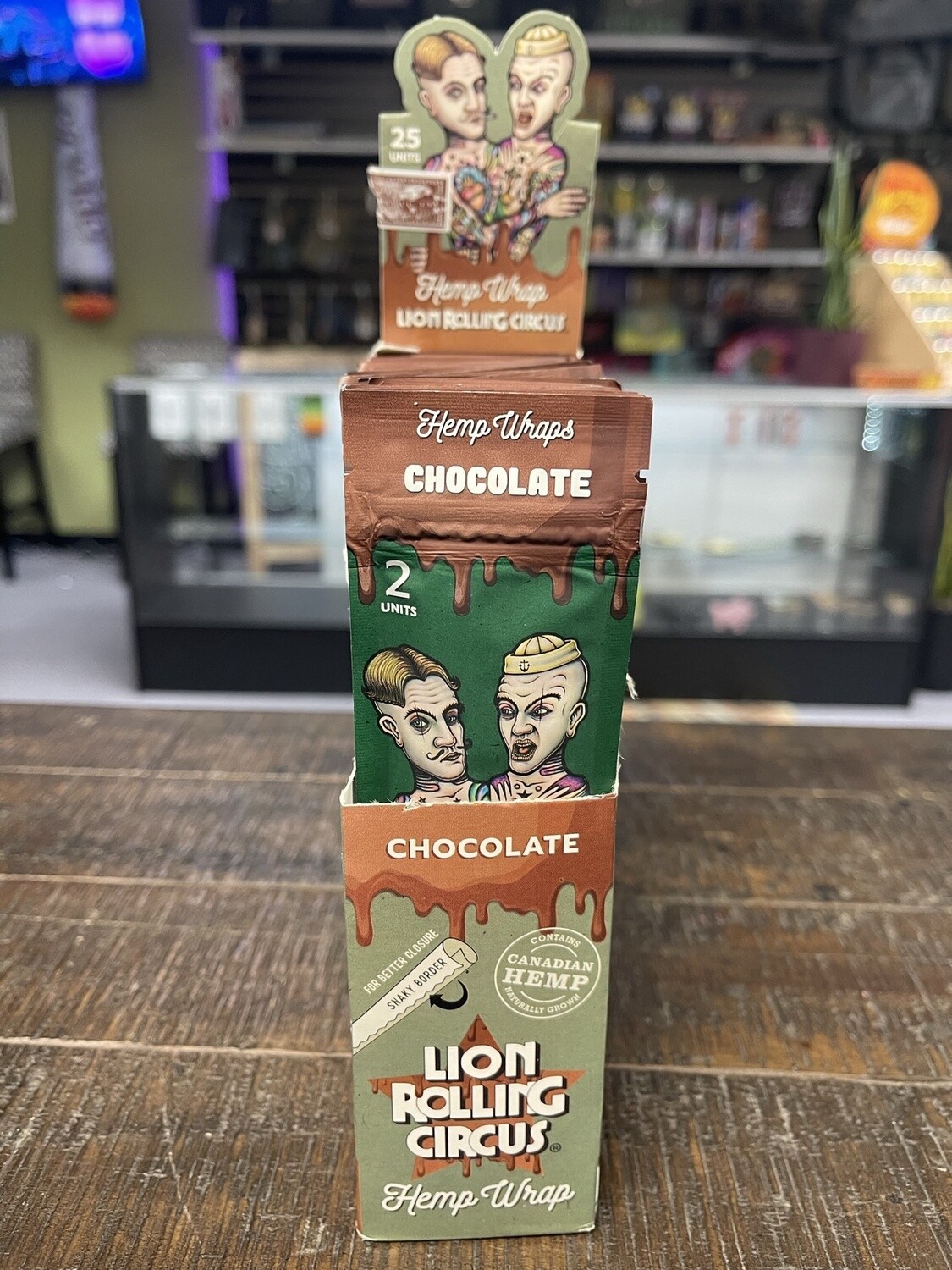 Lions Rolling Circus Hemp Wraps, flavor: Chocolate