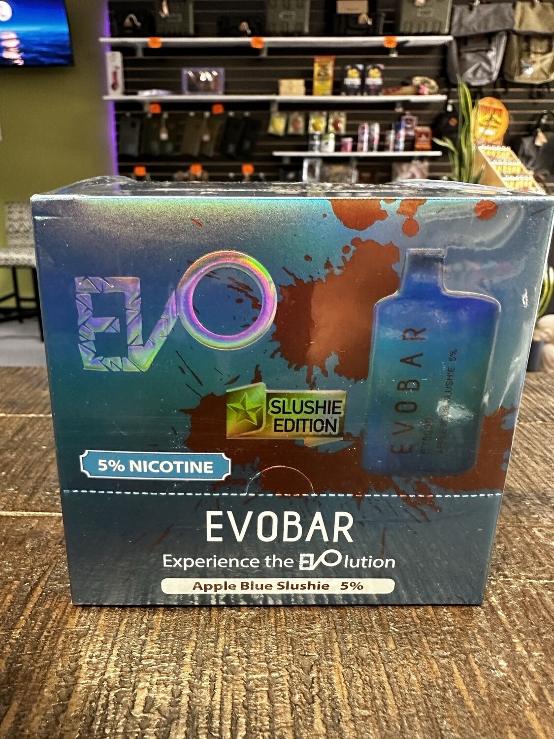 Evo Bar Slushie Edition (5000 Puffs), flavor: Apple Blue Slushie
